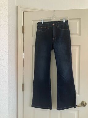 GAP Dark Blue Flare Jeans - High Rise Wide Leg